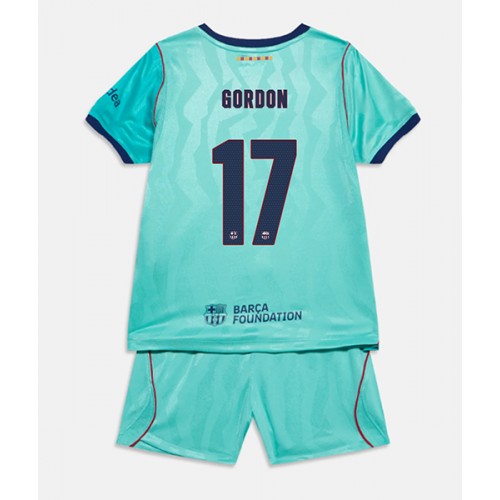 Barcelona Anthony Gordon #17 Tredje trøje Børn 2026-27 Kortærmet (+ Korte bukser)